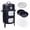 Black + Steel 1, variant on YINGYUE 16 Inch Vertical Charcoal Wood Smoker Grill, Portable Black BBQ Grill for Outdoor Camping Cooking
