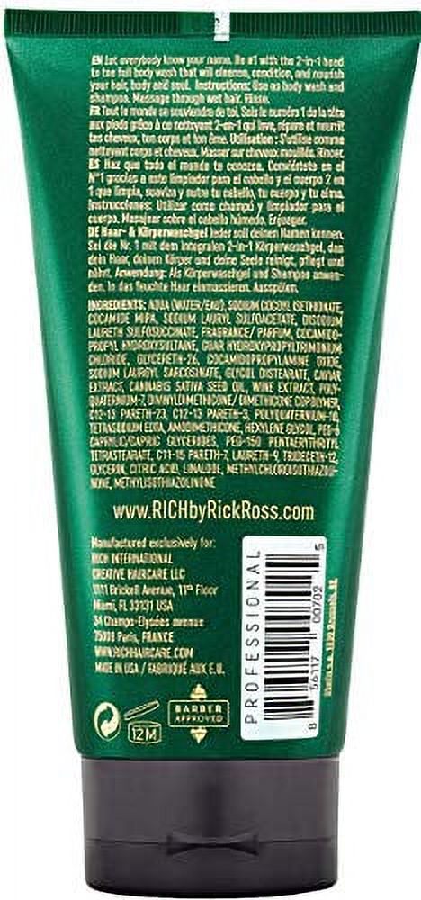 RICH by RICK ROSS LUXURY HAIR & BODY WASH, 8 FL OZ - image 4 of 6