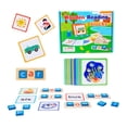 thumbnail image 1 of figatia Matching Flash Card Games See and Spell Learning Toy Wooden Reading Blocks for 2 blue, 1 of 9