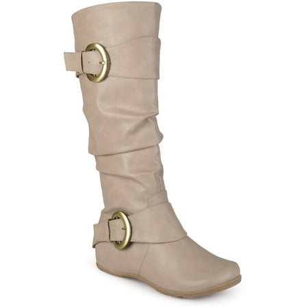 knee high platform boots with buckles