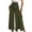 Army Green, variant on Women's Wide Leg Slit Pants High Waist Flowy Boho Palazzo Trousers with Pockets Beach Vacation Daily Outfits,Brown 2XL