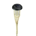 thumbnail image 2 of Northlight 23" Tan Brown and Black LED Solar Light Tiki Torch Stake Outdoor Decoration, 2 of 2