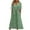 Green-today deals prime women, variant on YanHoo Women's Beach Sundress Sleeveless Buttons V Neck Tank Dress Loose Casual Midi Dress with Pockets