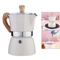 thumbnail image 3 of Inteprter Cafetera de aluminio, estufa de estilo europeo, cafetera italiana Geyser, hervidor de café con leche, cafetera clásica, accesorios Juegos de servir café y té, 3 of 6