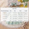 thumbnail image 3 of Atogsazn Toddler Baby Girls Clothes Set Infant Ruffle Long Sleeve Ribbed Tulle Dress with Headband Outfit Green 12-18 Months Fashion, 3 of 9