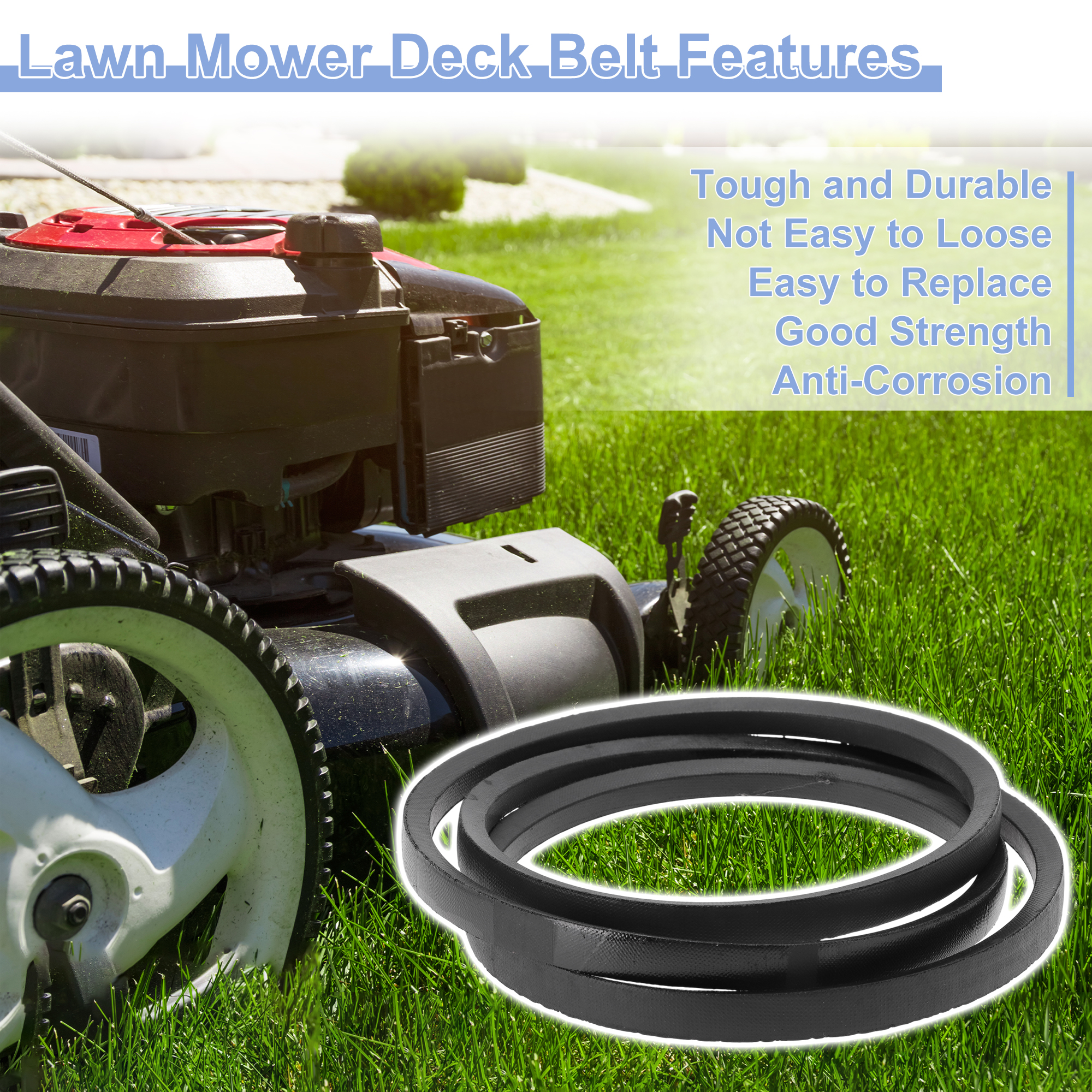 Unique Bargains No.M72031/M155343 Lawn Mower Deck Belt for MTD Models and More