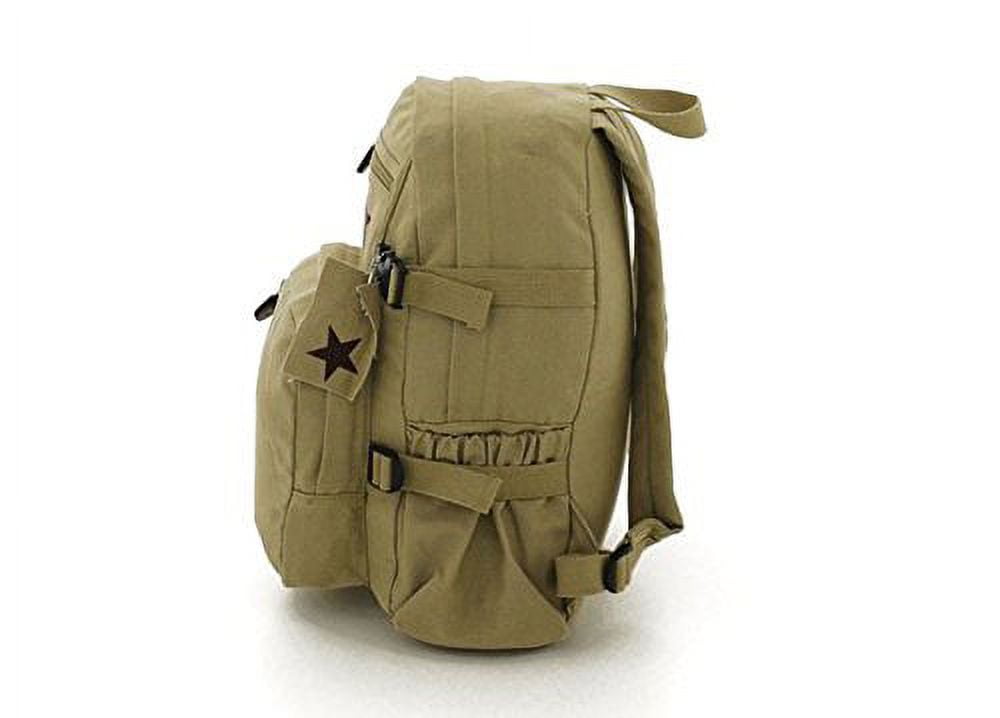 Rothco Vintage Canvas Compact Backpack,Olive Drab 