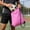 Pink, variant on Lunxisen 1 Pcs Polyester Drawstring Backpack Ball Carry Bag Sports Soccer Basketball Volleyball Storage Lightweight Durable Travel Gym