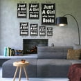 thumbnail image 4 of Just A Girl Who Loves Books 11 Inch x 17 Inch Novelty Plastic Sign Pages Coffee Peace Durable Weatherproof UV Protected Perfect for Bedrooms Libraries Classrooms Fun Gift for Readers, 4 of 6