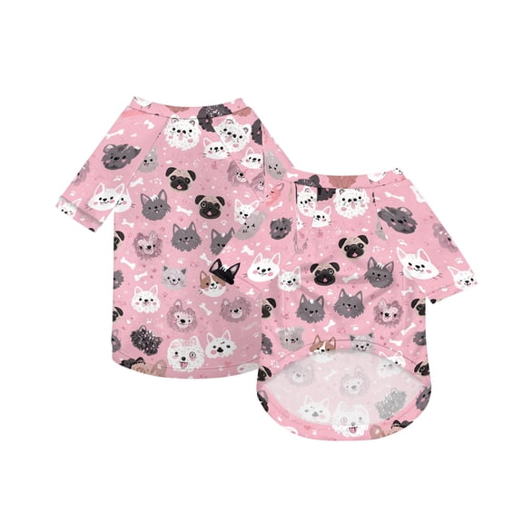 Dog Sweatshirt, Lightweight Animal Print Pet Shirt, Extra Large Multicolor, 1 Piece Casual Apparel for Daily Walking Outdoor Activities for Medium Large Dogs