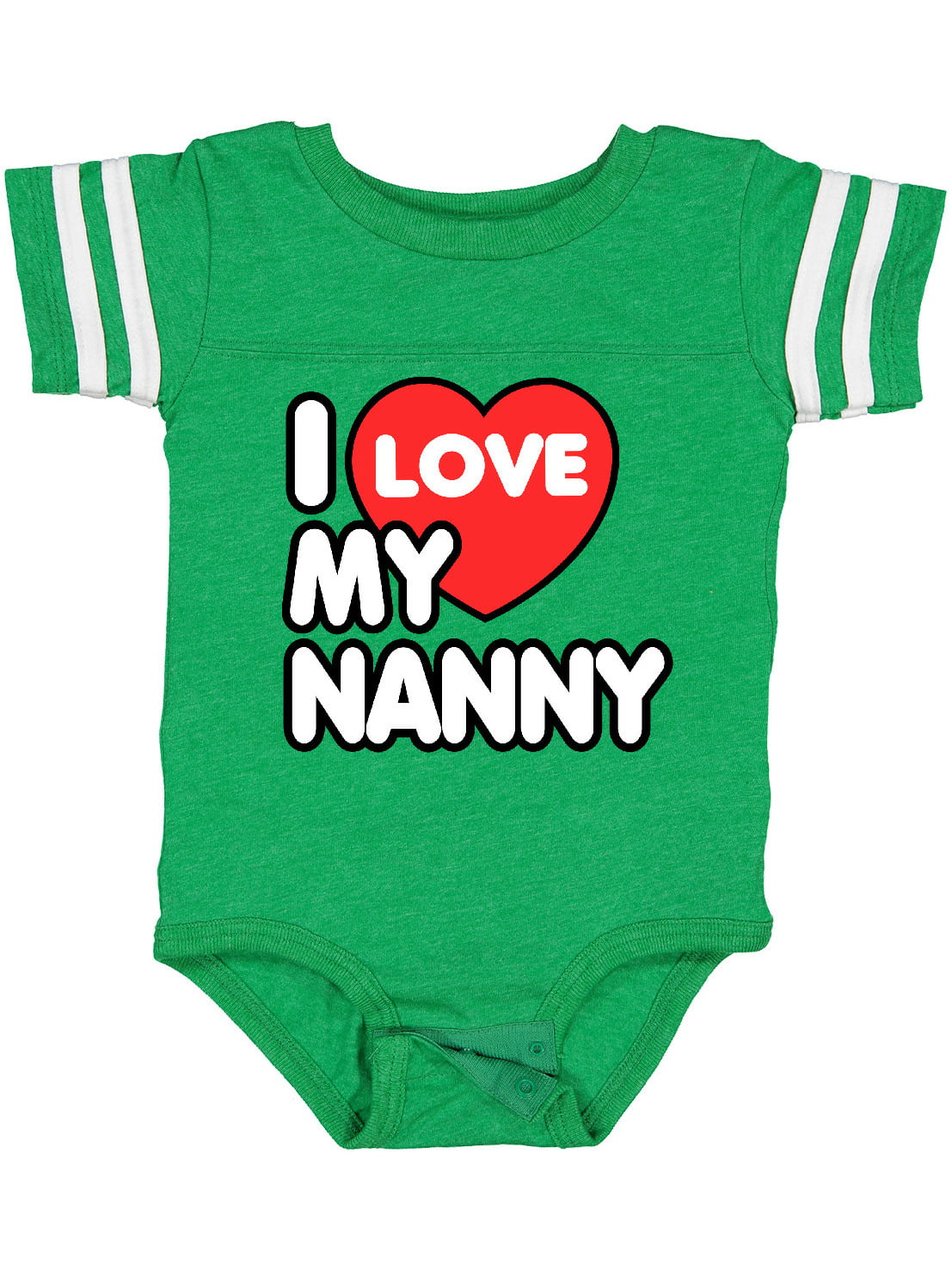 My Heart Belongs to My Nanny Baby Bodysuit Boys Girls White Unisex Onesies Grow Vest Baby Gifts