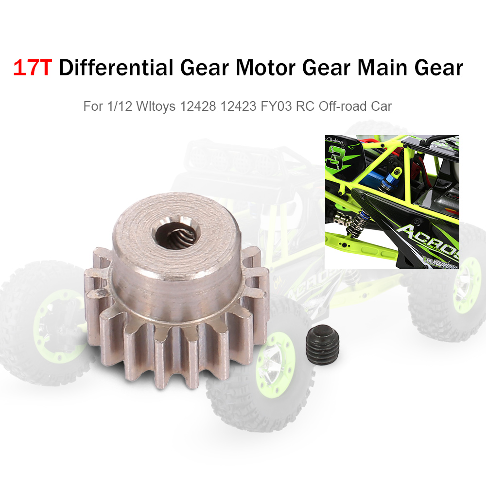 17T Metal Differential Gear Motor Gear Main Gear for 12428 12423 FY03 1