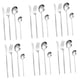 thumbnail image 5 of Juego de cubiertos para fiesta, cuchillo para carne, tenedores, cuchara, cucharadita, vajilla de acero inoxidable, cubiertos para cena de año Nuevo en Plata 24 piezas, 5 of 8