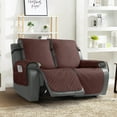 thumbnail image 3 of TAOCOCO Recliner Sofa Cover, Reclining Couch Slipcover Motion Recliner Chair Cover Furniture Protector Coffee, 3 of 9