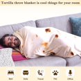 thumbnail image 4 of Burritos Tortilla Throw Blanket 2.0 de doble cara para adultos y niños, mantas gigantes divertidas y realistas para comida, novedad suave (amarillo -doble cara) 180 * 180 cm, 4 of 5