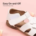 thumbnail image 4 of DREAM PAIRS Girls Closed Toe Flower Dress Sandals Summer Shoes for Toddler and Little Kids, 4 of 6