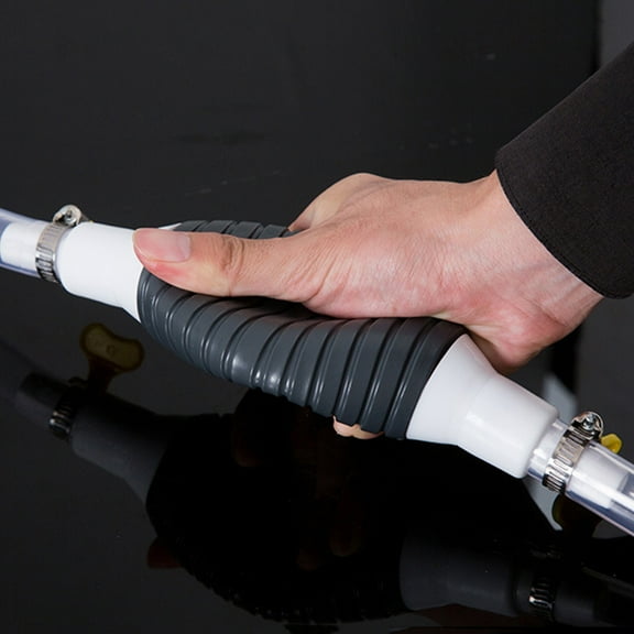 HEALEEP Portable Gas Siphon Pump for Car Use with Long Hose Multi Functional Manual Liquid Transfer Pump 6.5ft