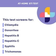 Healthyr 6 Panel STD/Sexually Transmitted Infections At-Home Test with Lab Fee Included