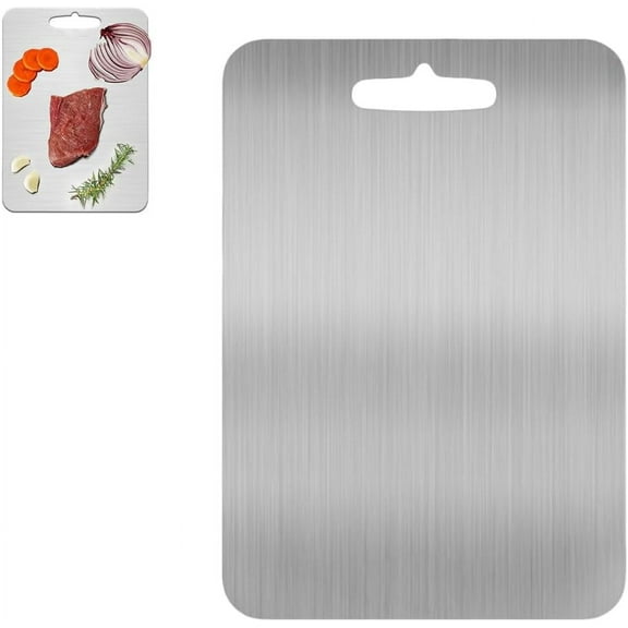 Pure Cut Titanium Cutting Board, Titanpro Cutting Board for Kitchen, Purecut Knife-Friendly Cutting Boards Durable, Non-porous and Easy to Clean (S: 11.4 * 7.87in)