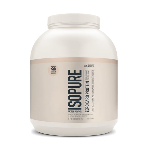 Proteína en polvo Isopure Zero Carb sin sabor, 2,04 kg, 70 porciones