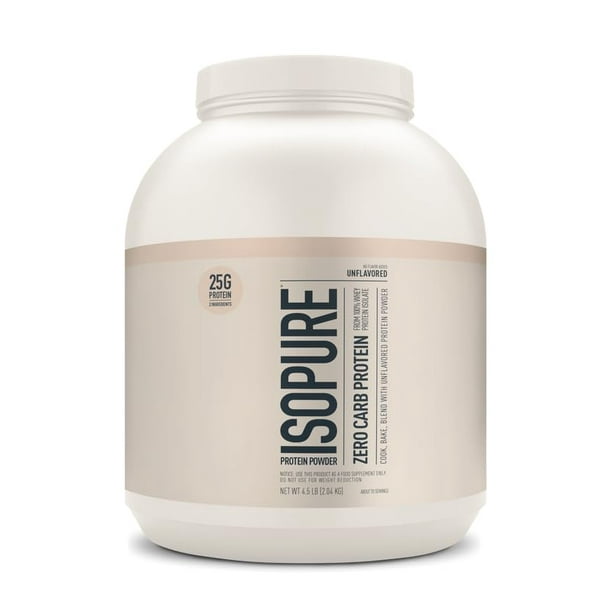 Proteína en polvo Isopure Zero Carb sin sabor, 2,04 kg, 70 porciones