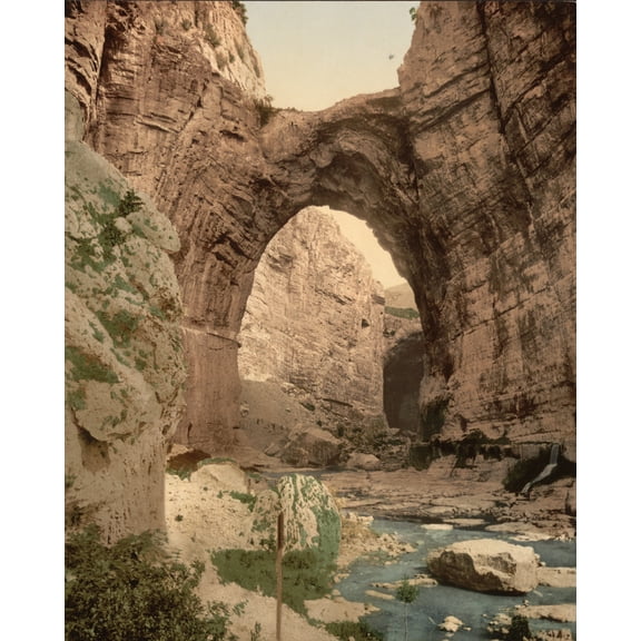 Print: The Natural Arch, Constantine, Algeria, 1899