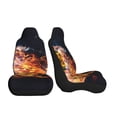 thumbnail image 3 of Rocae Tennis Ball In Fire1 Print Seat Covers for Cars Trucks and SUVs,Easy to Install Cover Set-1, 3 of 9
