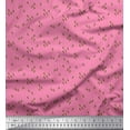 thumbnail image 1 of Soimoi Pink Cotton Duck Fabric Giraffe Face Animal Print Sewing Fabric BTY 56 Inch Wide, 1 of 1