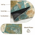 thumbnail image 5 of Retro Turtle Starfish Shell Area Rugs 4x6 ft Coral Seaweed Turtle Washable Rug Non Slip Indoor Carpet Absorbent Floor Mat for Living Room Bedroom Dining Room, 5 of 9