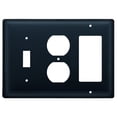 thumbnail image 2 of 1 GFI and Duplex Outlet Cover with Metal Framing, Black, 2 of 3