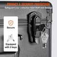 thumbnail image 4 of VEVOR 108 PSA Graded Card Storage Box 4 Slots Sports Card Holder Case Key Lock, 4 of 9