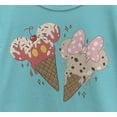 thumbnail image 2 of Girl's Mickey & Friends Ice Cream Lovers Graphic Tee Tahiti Blue Large, 2 of 4