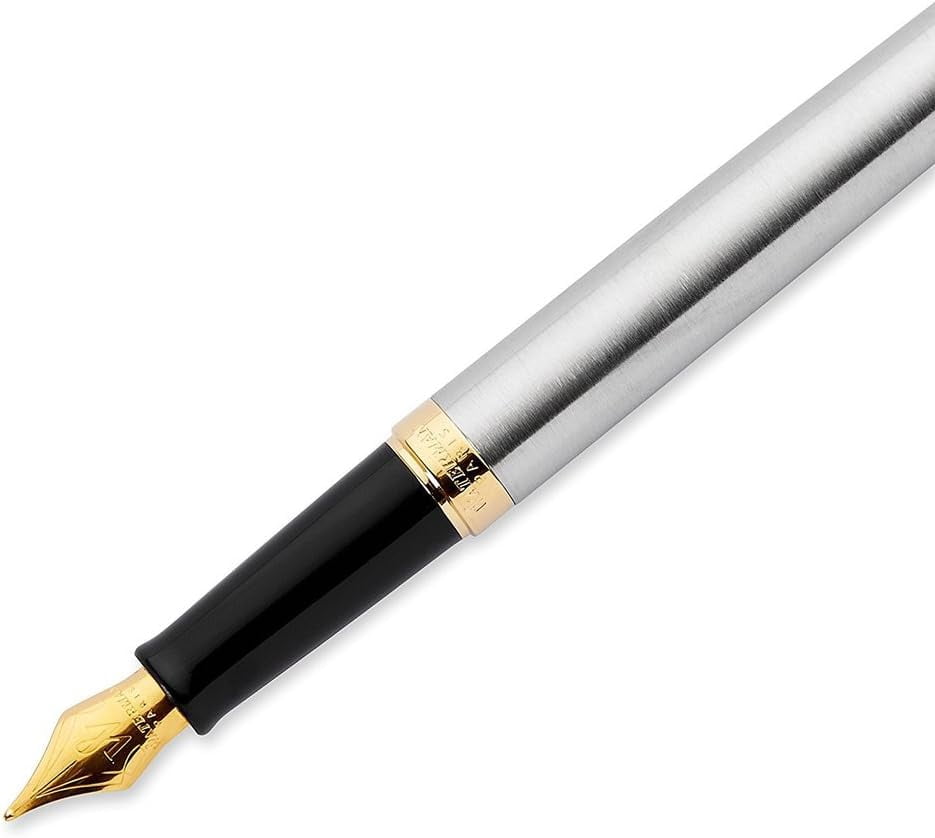 Waterman S0920330 Hemisphere Stainless Steel GT Fountain Pen, Medium