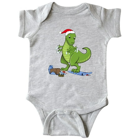 

Inktastic T-rex Wrapping Christmas Presents Gift Baby Boy or Baby Girl Bodysuit