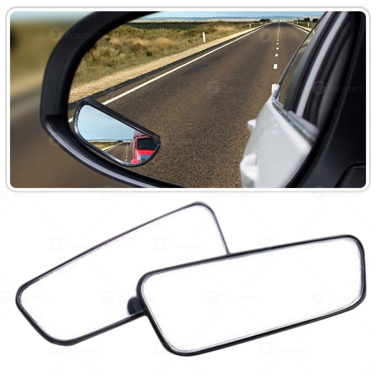 Zone Tech Blind 2 Pack Square Spot Mirror Zone Tech Blind 2 Pack Square Spot Mirror Sy Stick On Exterior Side For All Cars Motorcycles Trucks Snowmobiles