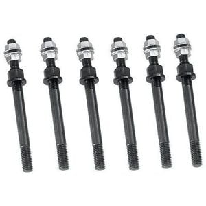 Milodon 81150 Vilebrequin Principal Roulement Goujon Plateau d'Enroulement Installer Kit pour une Utilisation avec Chevrolet Petits Moteurs de Bloc; 2 Bouchons Principaux Boulon; Tête Hexagonale; Acier; Lot de 6; avec Écrous / Écrous Plateau d'Enroulement