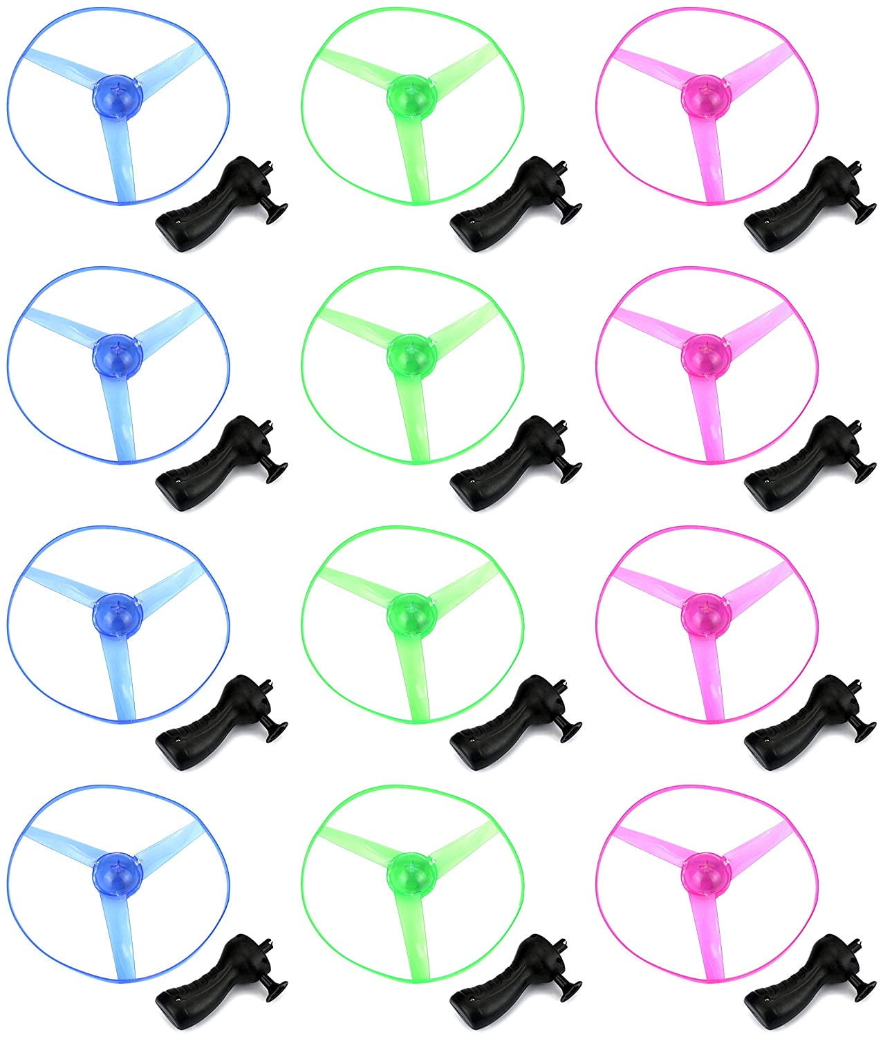 Set of 12 VT Flying Spinning Saucer Children's Kid's Toy Flying Disc