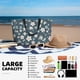 thumbnail image 5 of Fotbe Blue Flower Bolsa de Viaje para Playa - Resistente al Agua, Bolsa Tote de Gran Capacidad y Ligera con 7 Bolsillos para Mujeres y Hombres, 5 of 7