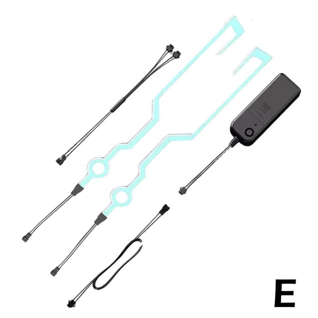 LED Light Motorcycle Helmet Kit Night Riding Signal odes Flashing Bar M S9A4