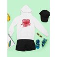 thumbnail image 3 of Pure Passion Emoji - Bold Heart Graphic Youth's Hoodie, 3 of 4