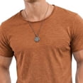 thumbnail image 4 of XuJwPNcy Mens T-Shirts Breathable Thin Round Neck Tops Basic Soft Summer Undershirt Workout Fitness Clothes Big and Tall, 4 of 4
