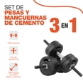 thumbnail image 3 of Set de Mancuernas Ajustables Altera 15 kg con Barra Recta y Discos Intercambiables, 3 of 8