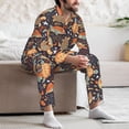 thumbnail image 6 of KLL Turtles and Sea Plants Sleepwear Mens Flannel Pajamas,Long Cotton Pj Set, 6 of 7