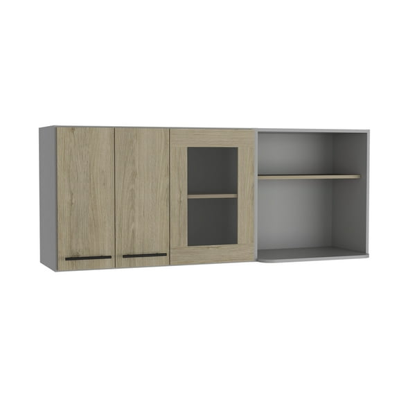 Dtwnek Wall Cabinet for Kitchen, Light Brown