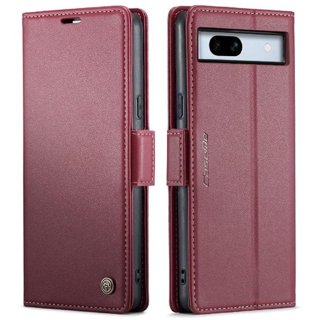 Funda tipo cartera Google Pixel 7A con cierre magnético, RFID, tarjetero, soporte, carga inalámbrica