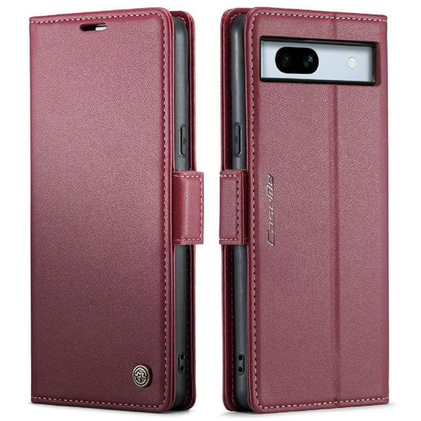 Funda tipo cartera Google Pixel 7A con cierre magnético, RFID, tarjetero, soporte, carga inalámbrica