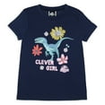 thumbnail image 3 of Jurassic World Girls' Movie Film Clever Girl Sleep Pajama Set Shorts, 3 of 8