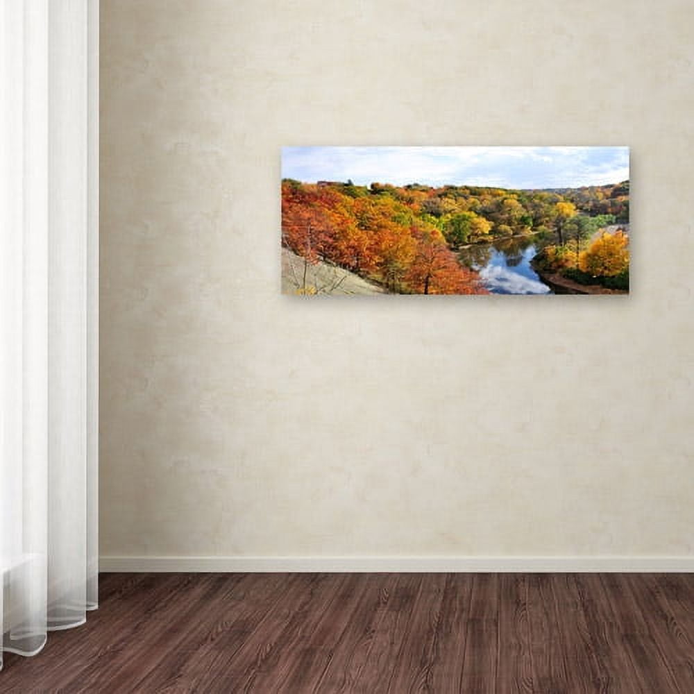 Trademark Fine Art "Rocky River Autumn" Canvas Wall Art by Kurt Shaffer