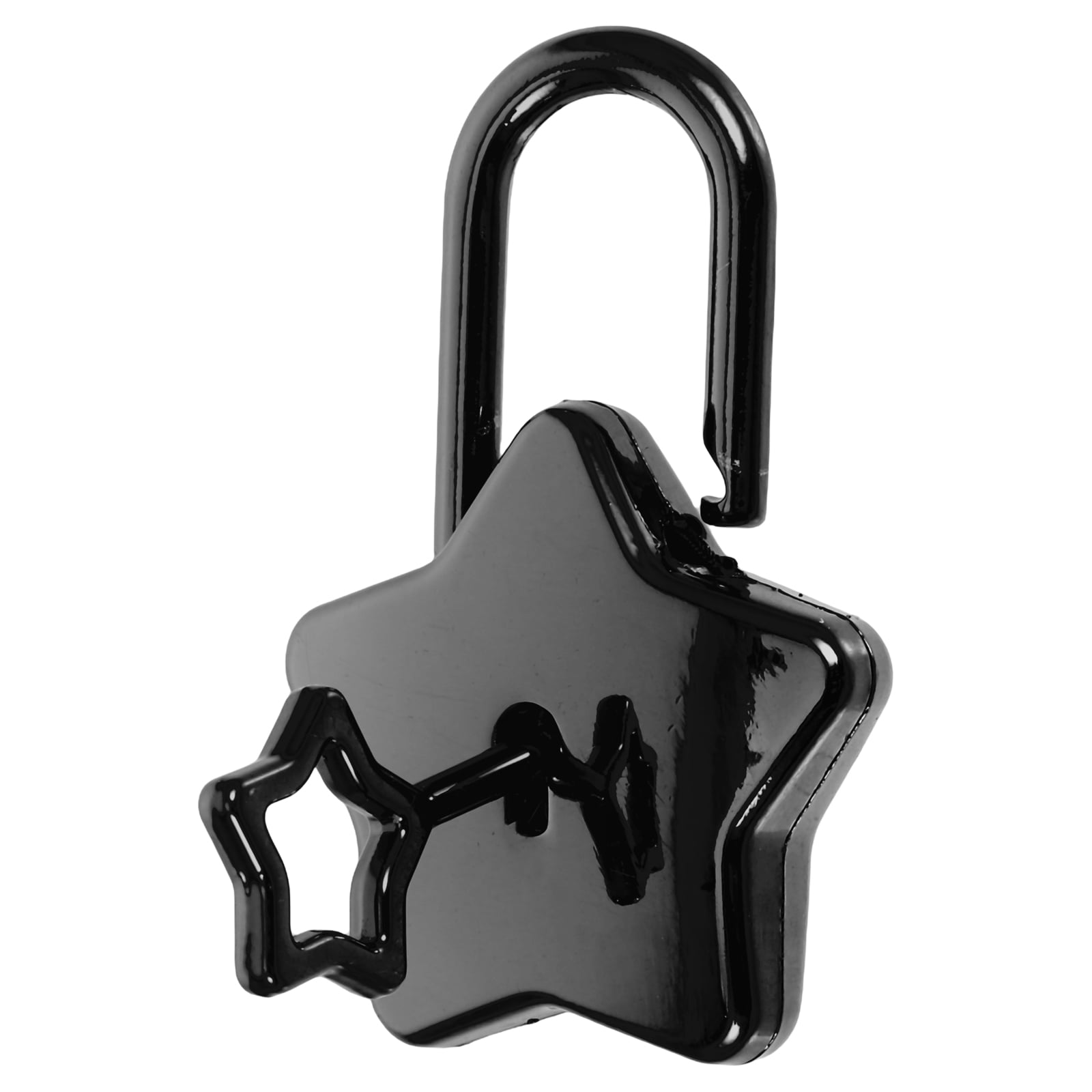 FRCOLOR Small Locks With Key Star Shaped Locks Black Mini Antique