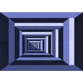 thumbnail image 1 of Ahgly Company Machine Washable Indoor Rectangle Transitional Night Blue Area Rugs, 2' x 3', 1 of 7